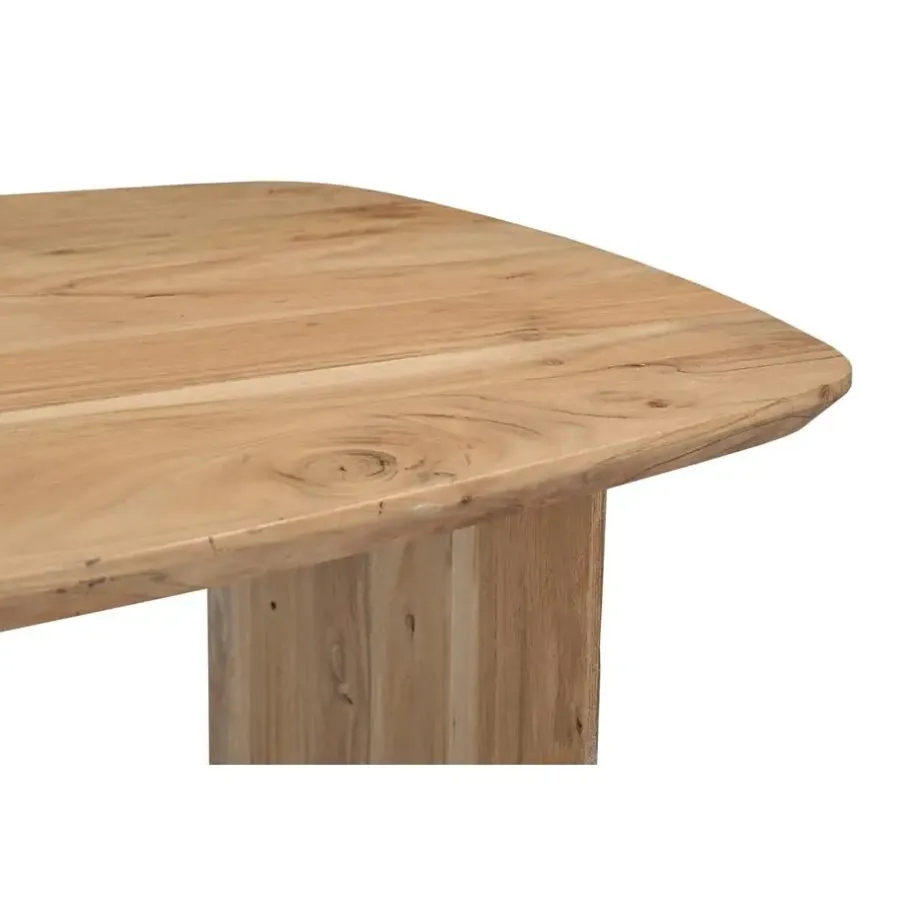 Bartafels-Giga Meubel Countertafel Deens Ovaal 150cm - Naturel Acaciahout - Steve