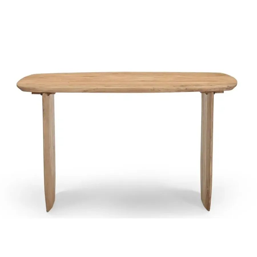 Bartafels-Giga Meubel Countertafel Deens Ovaal 150cm - Naturel Acaciahout - Steve