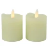 Countryfield LED kaarsen/stompkaarsen - 2x st - creme wit - H7,2 cm