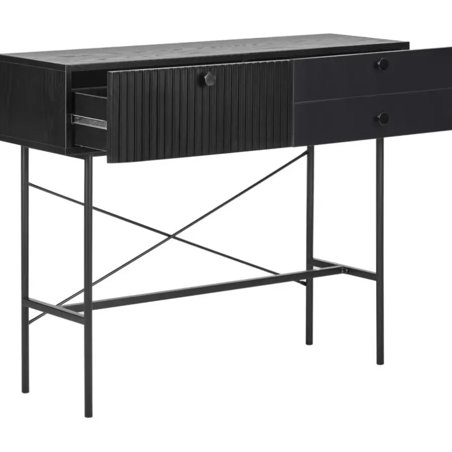 Sidetables-Leen Bakker COVENTRY - Sidetable - Zwart - MDF