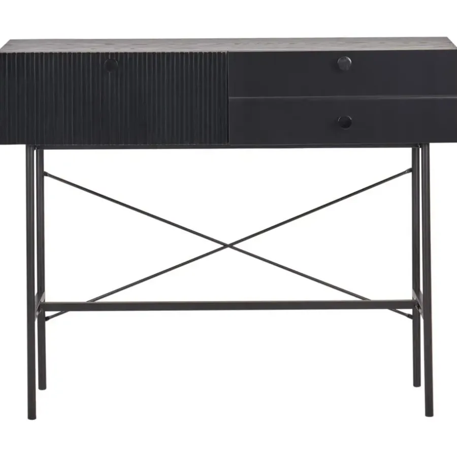 Sidetables-Leen Bakker COVENTRY - Sidetable - Zwart - MDF