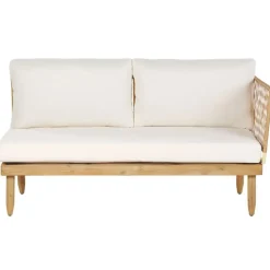 Beliani CREMONA - Loungeset voor 4 - Lichte houtkleur - Acaciahout