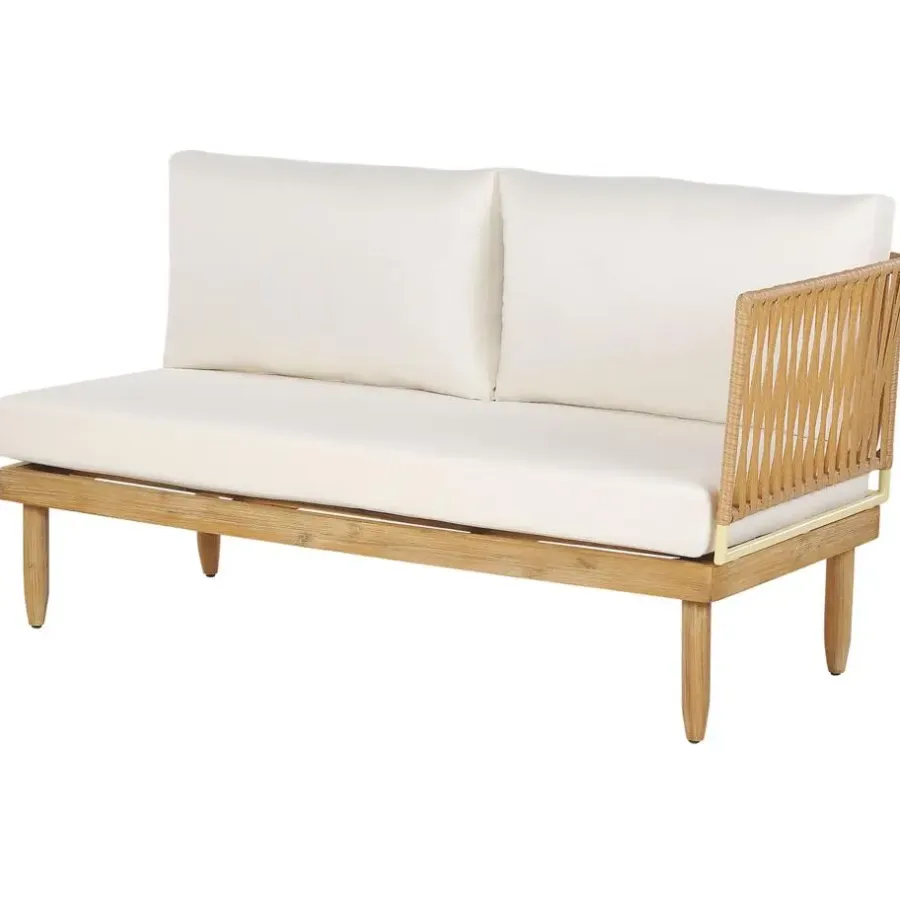 Beliani CREMONA - Loungeset voor 4 - Lichte houtkleur - Acaciahout