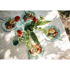 Dinerborden|Borden-Merkloos Crow Canyon Home Dinerborden Splatter - Set van 4 - Rood
