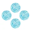 Borden-Merkloos Crow Canyon Home Saladeborden Splatter - Set van 4 - Turquoise
