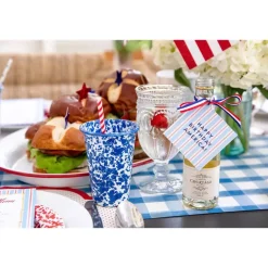 Kopjes, Mokken En Bekers-Merkloos Crow Canyon Home Tumblers Splatter - 4 Stuks - Blauw