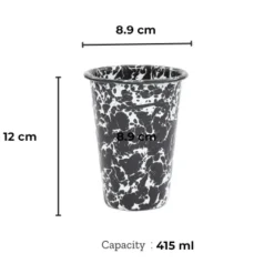 Kopjes, Mokken En Bekers-Merkloos Crow Canyon Home Tumblers Splatter - 4 Stuks - Blauw