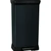 Prullenbakken-Curver Decobin Prullenbak- 50L - 39x29x72 cm - Zwart