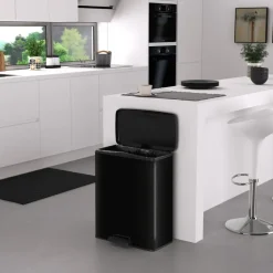 Curver Decobin Prullenbak - 65L - Rechthoekig - Zwart