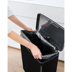 Curver Decobin Prullenbak - 65L - Rechthoekig - Zwart