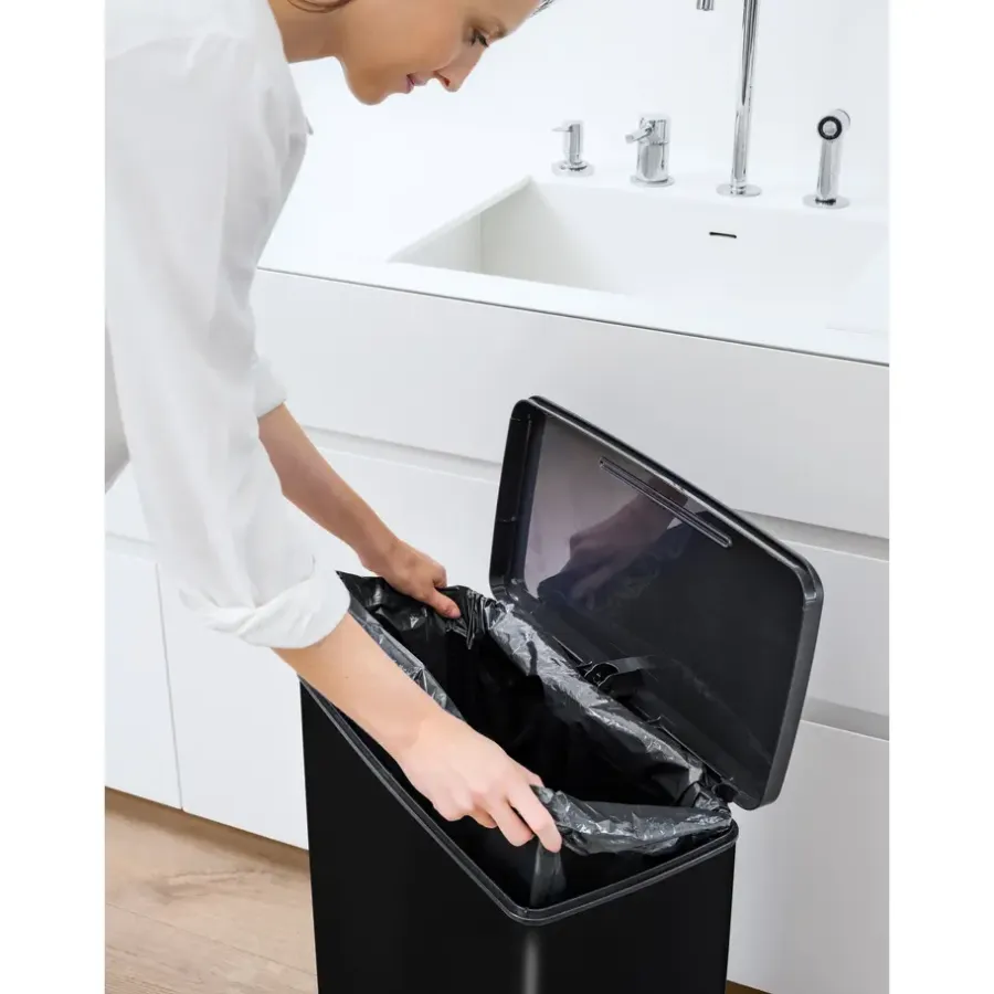 Curver Decobin Prullenbak - 65L - Rechthoekig - Zwart