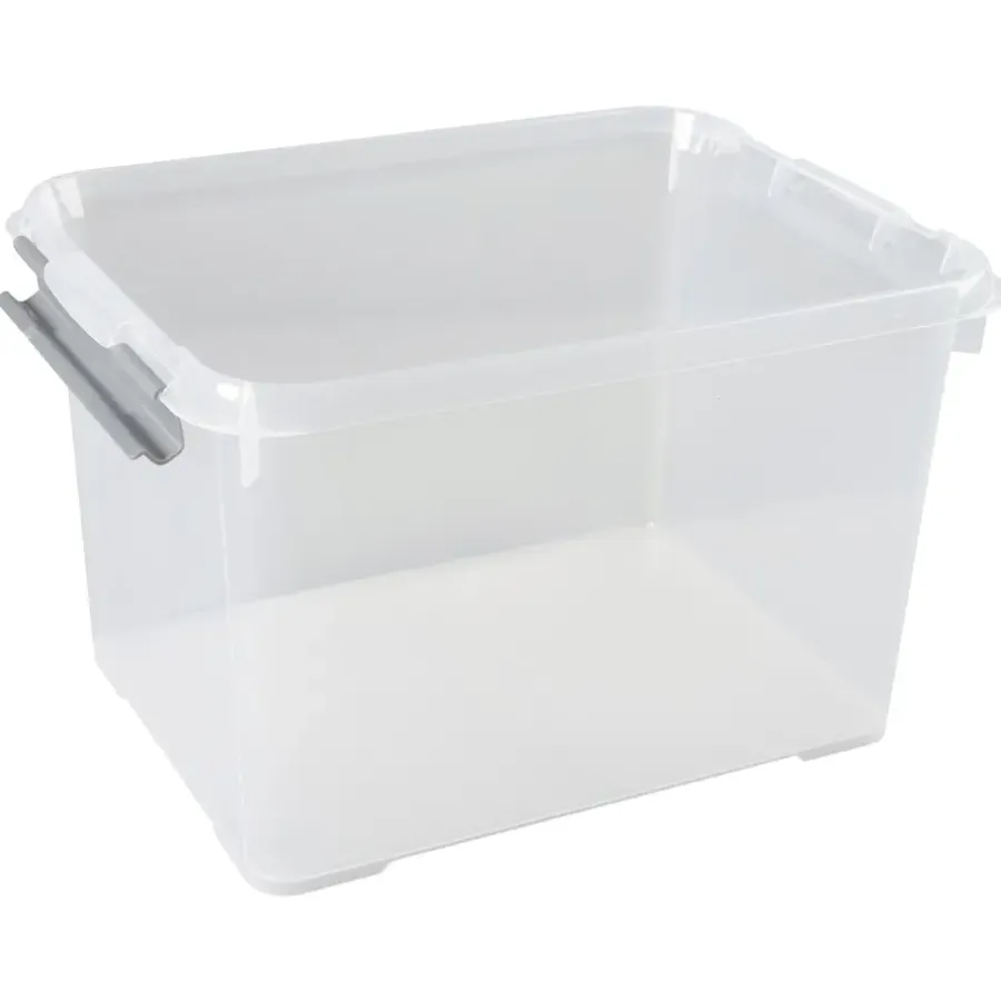 Opbergboxen-Curver Handy+ Opbergbox - 20L - 3 stuks - Transparant met deksel