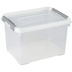 Opbergboxen-Curver Handy+ Opbergbox - 20L - 3 stuks - Transparant met deksel