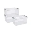 Opbergboxen-Curver Handy+ Opbergbox - 50L - 3 stuks - Transparant met deksel