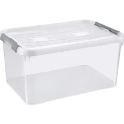 Opbergboxen-Curver Handy+ Opbergbox - 50L - 3 stuks - Transparant met deksel