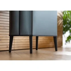Prullenbakken-Curver Verto High - Prullenbak 54L - Blauw - 44x27x69cm