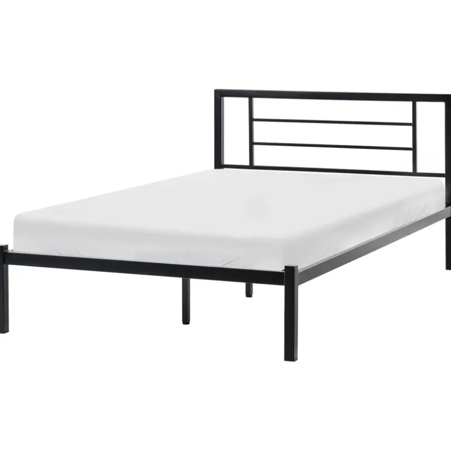 Leen Bakker CUSSET - Tweepersoonsbed - Zwart - 120 x 200 cm - Metaal