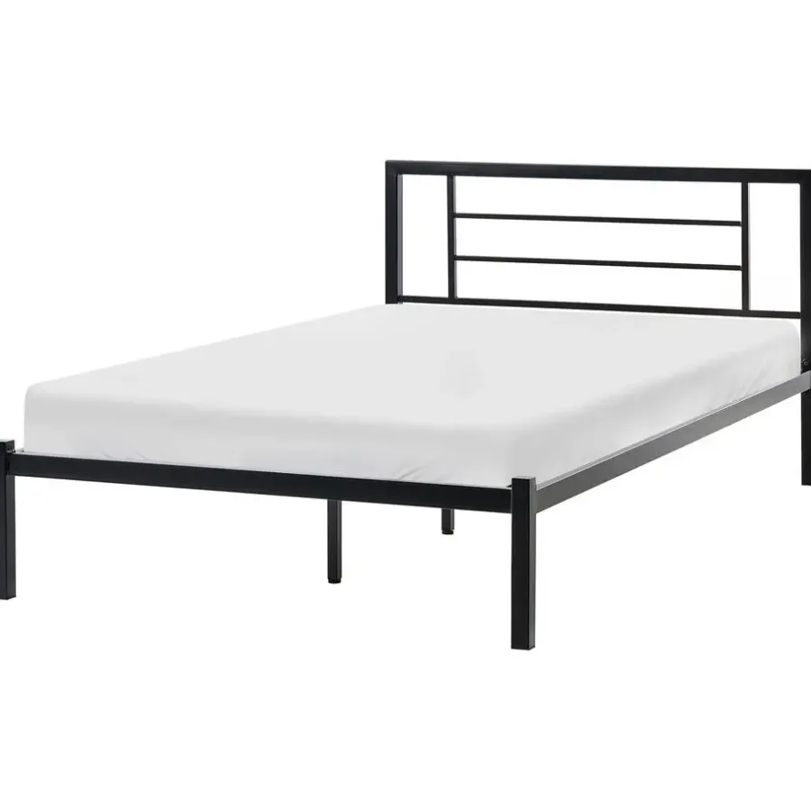 Leen Bakker CUSSET - Tweepersoonsbed - Zwart - 120 x 200 cm - Metaal