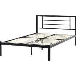 Leen Bakker CUSSET - Tweepersoonsbed - Zwart - 120 x 200 cm - Metaal