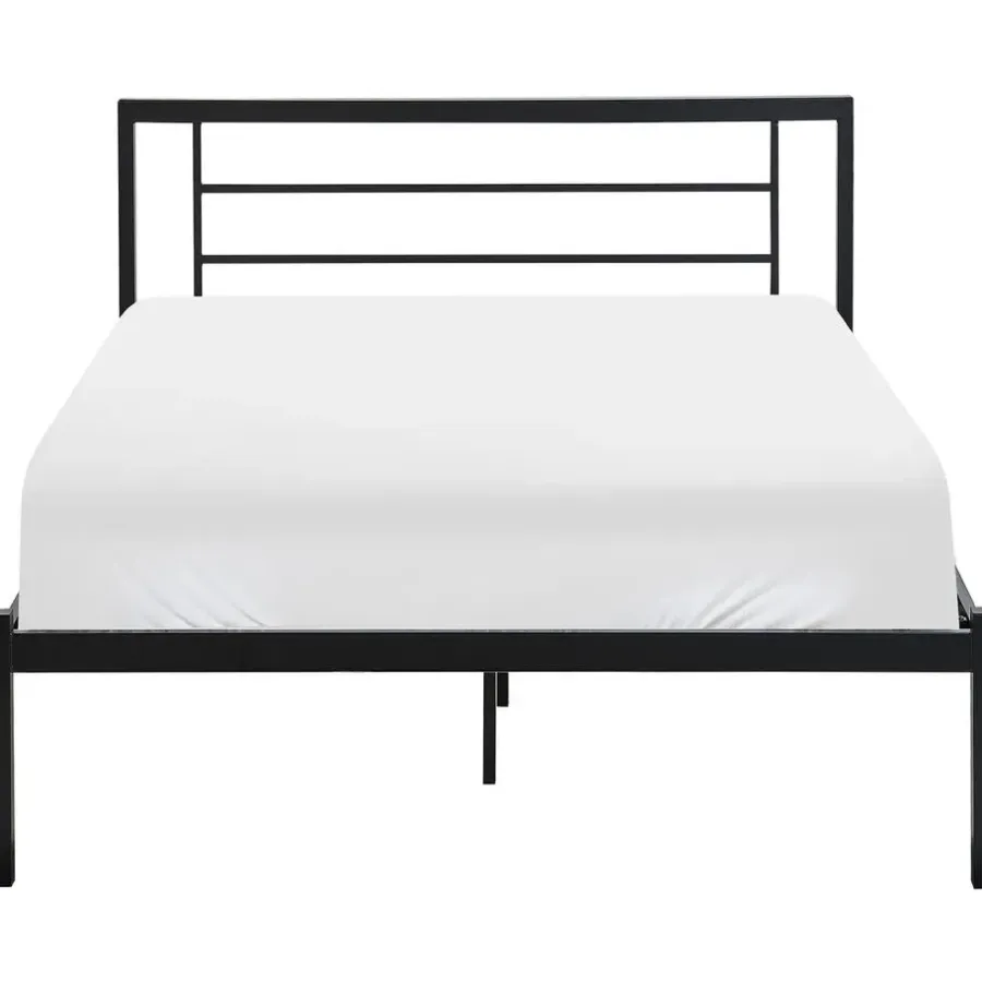 Leen Bakker CUSSET - Tweepersoonsbed - Zwart - 120 x 200 cm - Metaal
