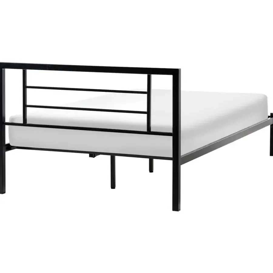 Leen Bakker CUSSET - Tweepersoonsbed - Zwart - 120 x 200 cm - Metaal