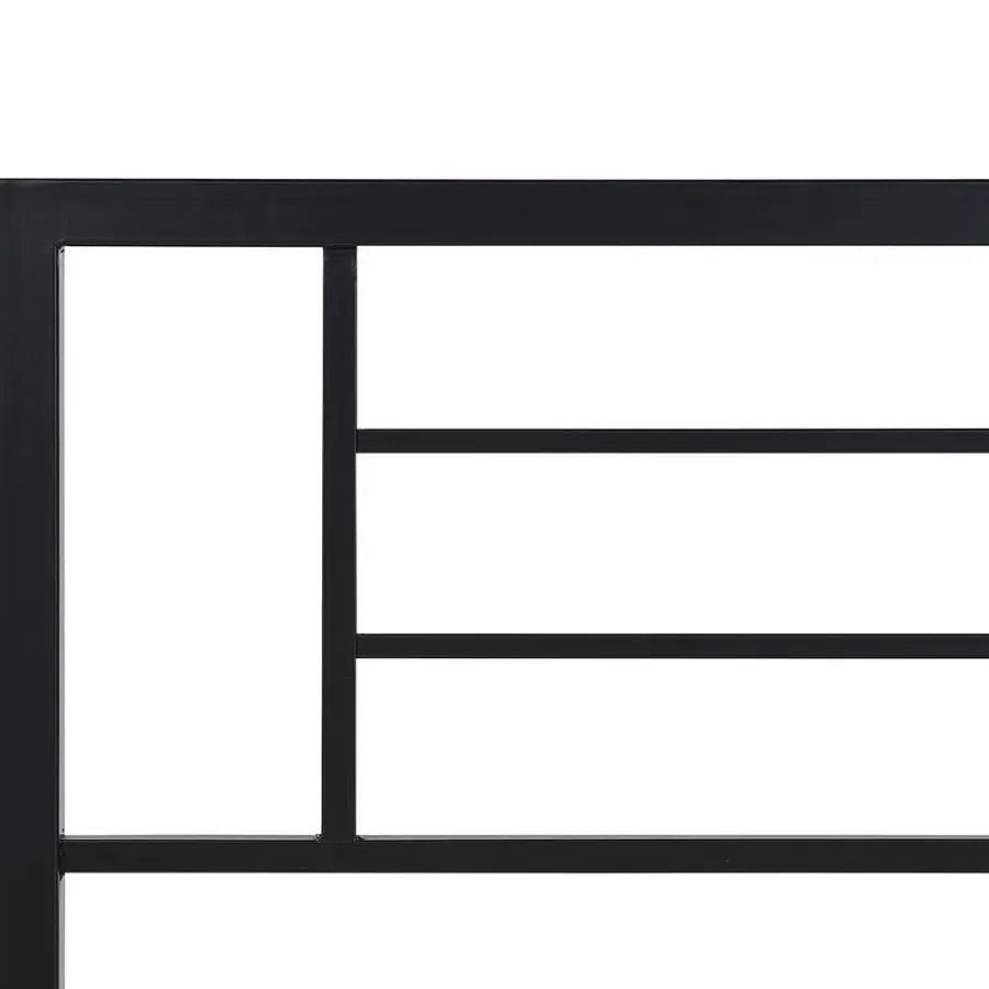 Leen Bakker CUSSET - Tweepersoonsbed - Zwart - 120 x 200 cm - Metaal