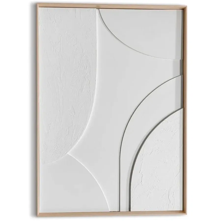 Schilderijen-Reinders 3D Art Terrace - 70 x 50cm - Wit