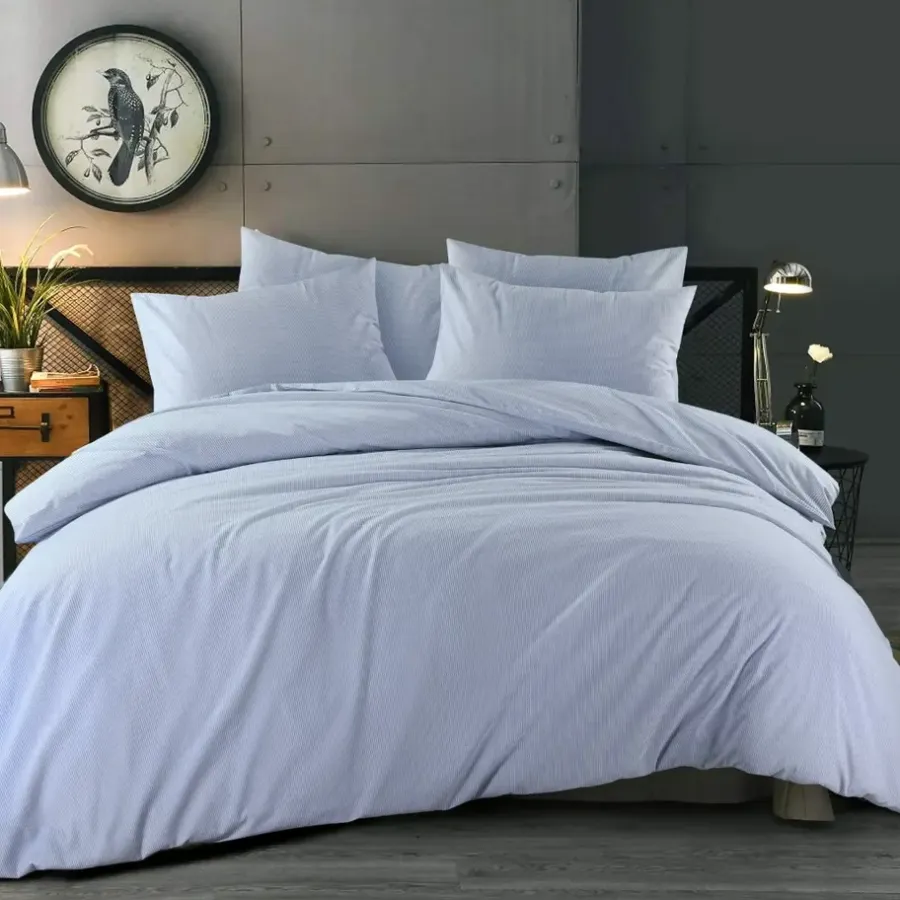 2-Persoons Dekbedovertrekken-Day Dream Dorien - Dekbedovertrek - Tweepersoons - 200x200/220 cm - Blauw