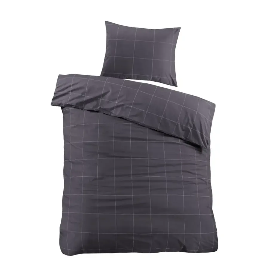1-Persoons Dekbedovertrekken-Day Dream Duuk - Dekbedovertrek - Eenpersoons - 140x200/220 cm - Grijs