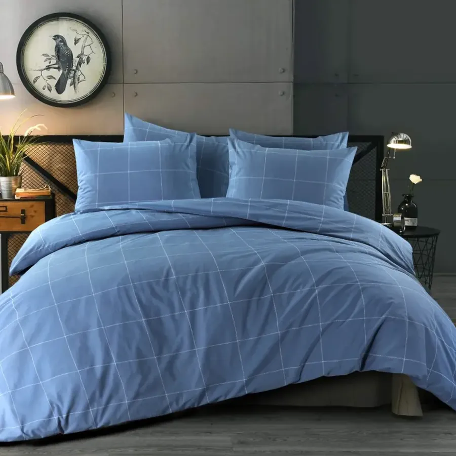 Dekbedovertrekken|1-Persoons Dekbedovertrekken-Day Dream Duuk - Dekbedovertrek - Eenpersoons - 140x200/220 cm - Blauw