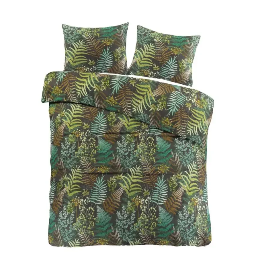 Lits-Jumeaux Dekbedovertrekken-Day Dream Linde - Dekbedovertrek - Lits-jumeaux - 240x200/220 cm - Zwart