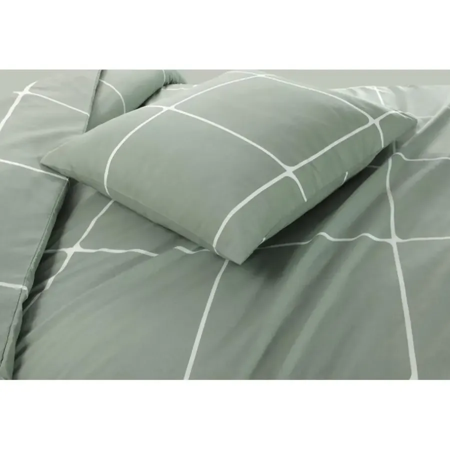Day Dream Stan - Dekbedovertrek - Eenpersoons - 140 x 200/220 - Groen