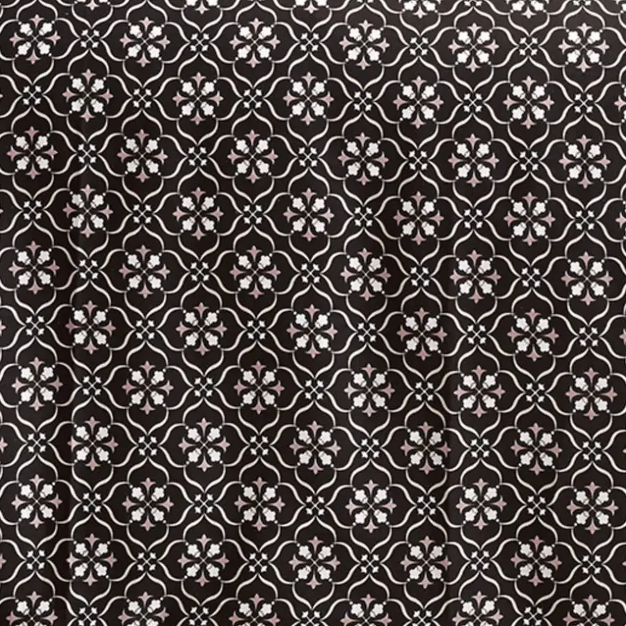 De Witte Lietaer Dekbedovertrek Katoen Satijn Primrose - 240 x 220 cm - Zwart