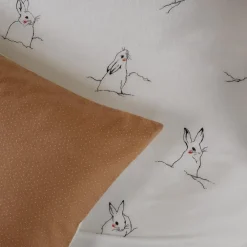 Kinderdekbedovertrekken-De Witte Lietaer Dekbedovertrek Rabbit Katoen - 140 x 200 cm - Multi