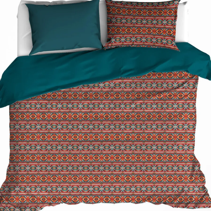 Dekbedovertrekken|Lits-Jumeaux Dekbedovertrekken-De Witte Lietaer Dekbedovertrek Melchior Brandy Brown -240 x 220 cm - Flanel
