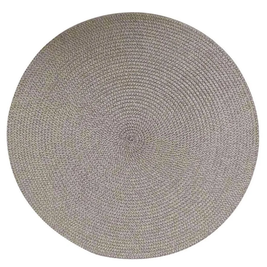 Placemats-Leen Bakker Deco onderlegger Arianne - goudkleur - Ø38 cm (1 stuk)