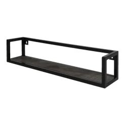 Decor 88 wandplank Farrow vintage zwart 81x17x17cm