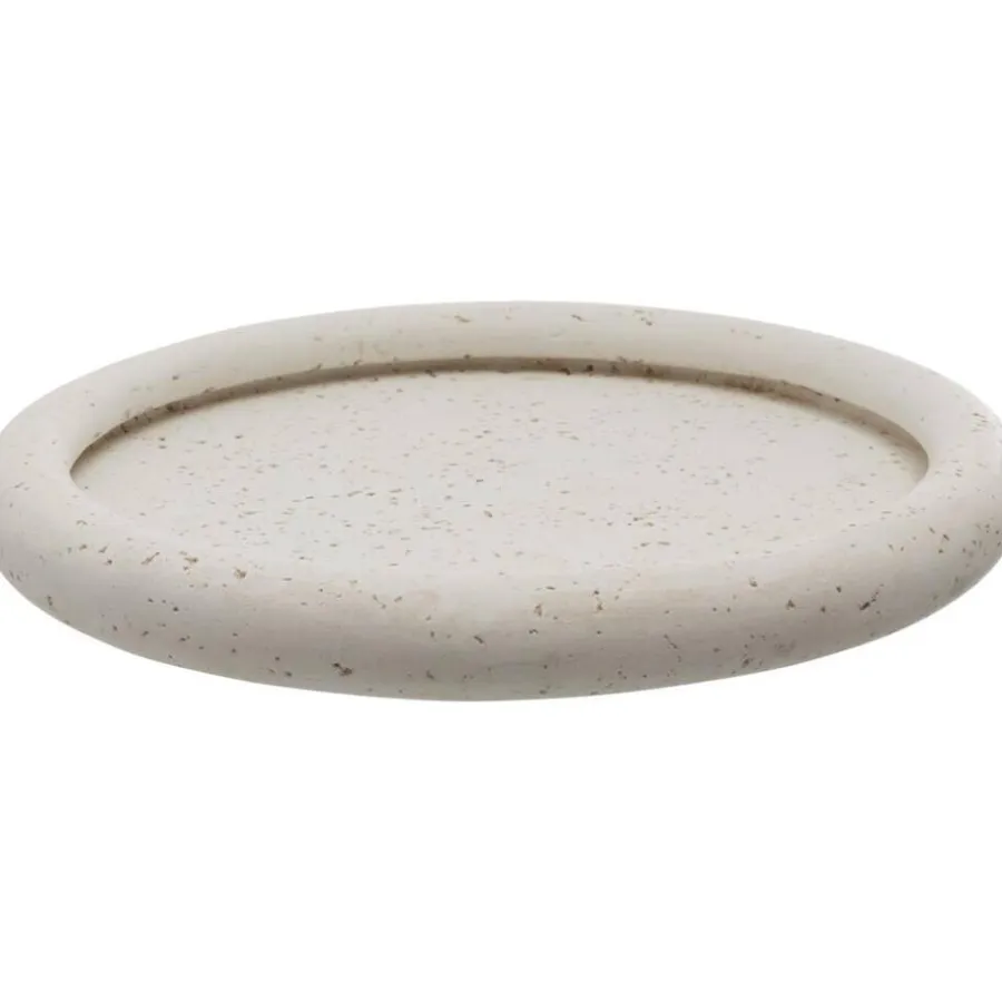 Dienbladen-Leen Bakker Decoratie tray Nordic - off-white - Ø26cm