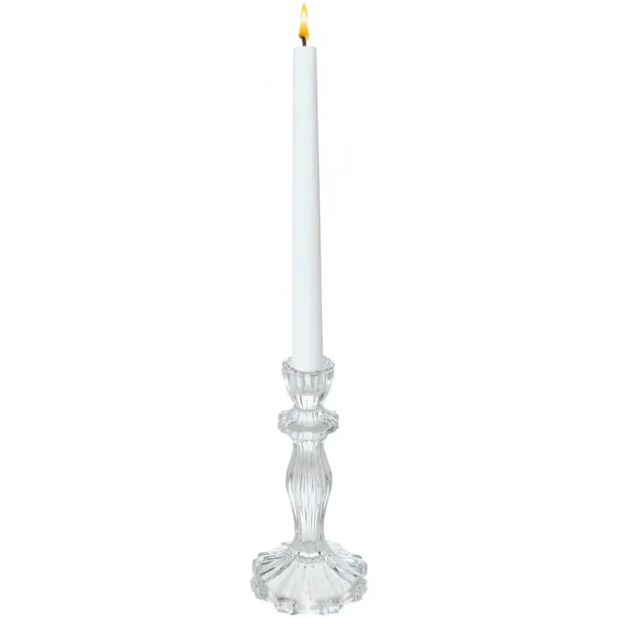 Kandelaars En Windlichten-Merkloos Decoration kaarsen kandelaar - dinerkaarsen - glas - 20 cm