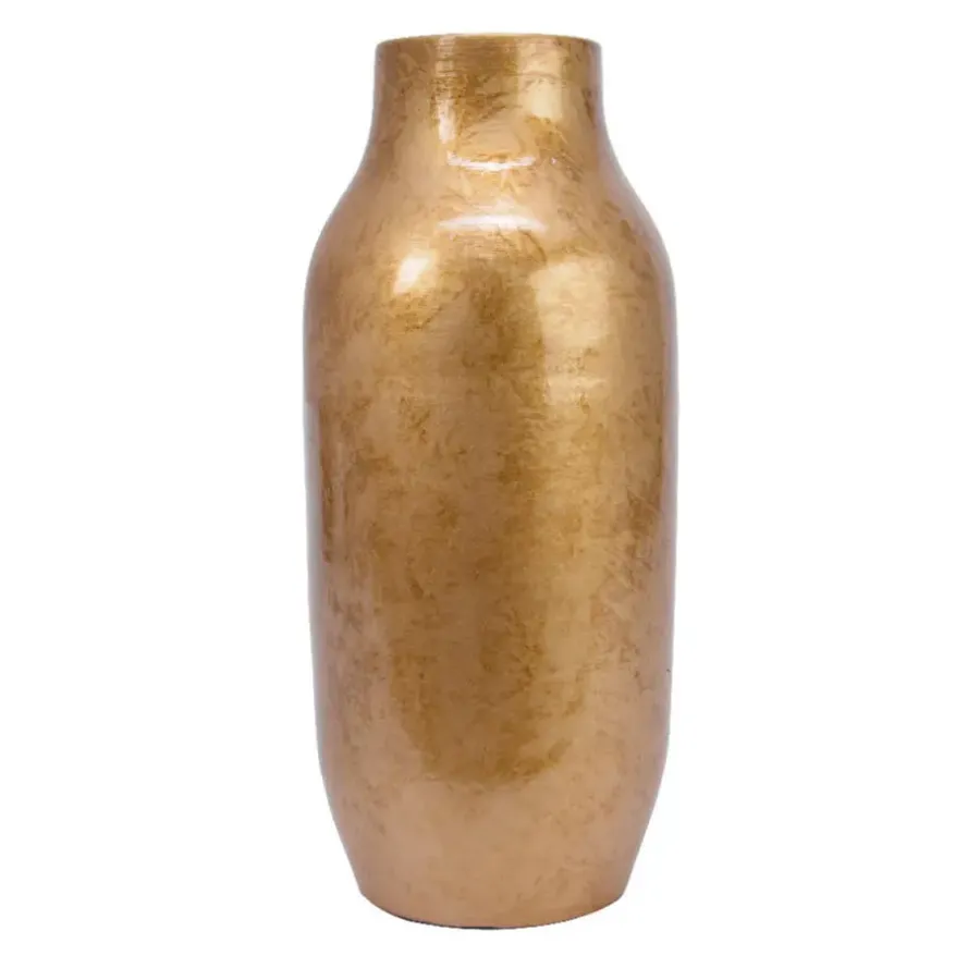Vazen-Decoris Design Bloemenvaas Terracotta - 24 x 60 cm - glazuurlook