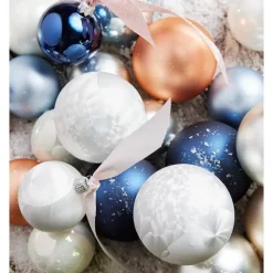 Kerstballen-Decoris Kerstballen set - 10x - wit - glas - mat-glans - 6 cm