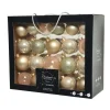 Kerstballen|Kerstdecoratie-Decoris Kerstballen set - 42x - parel - glas - 5 tot 7 cm