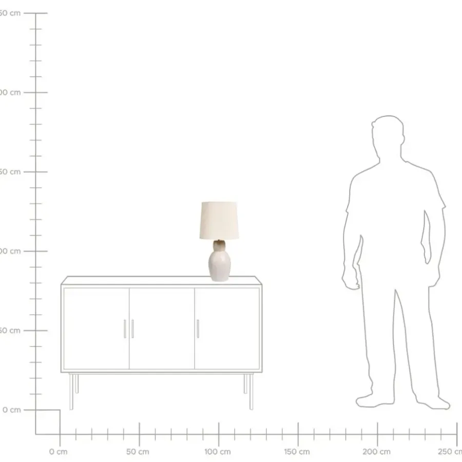 Tafellampen-Leen Bakker DEDURU - Tafellamp - Beige - Keramiek