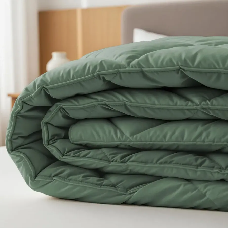 Dekbedden-Sleeptime Dekbed zonder Overtrek Diamond 240x200 – Incl. Kussenslopen – Wasbaar – Groen