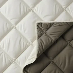 Dekbedden-Sleeptime Dekbed zonder Overtrek Diamond 240x200 – Met Kussenslopen – Wasbaar – Crème/Kaki