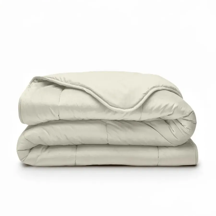 Dekbedden-Sleeptime Dekbed zonder Overtrek Velvet 140x200 – Superzacht & Wasbaar – Crème
