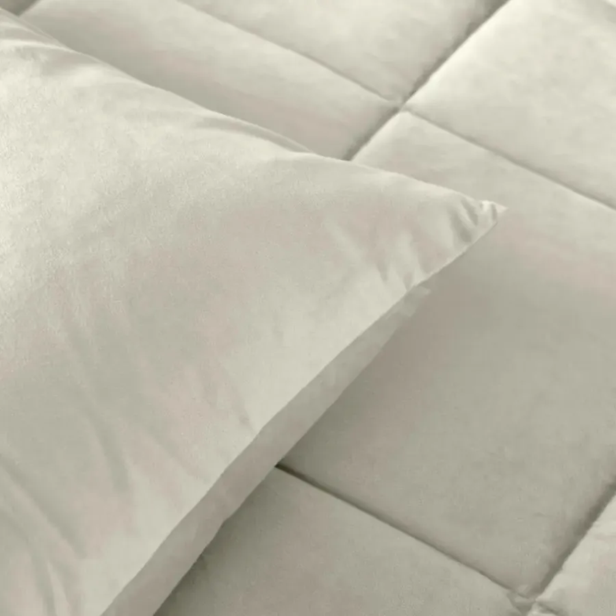Dekbedden-Sleeptime Dekbed zonder Overtrek Velvet 140x200 – Superzacht & Wasbaar – Crème