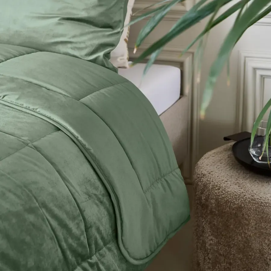 Sleeptime Dekbed zonder Overtrek Velvet 240x200 – Superzacht & Wasbaar – Groen