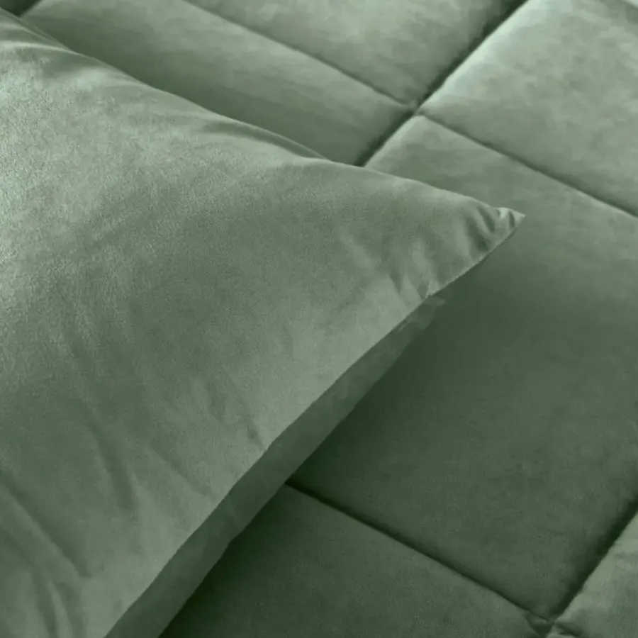 Sleeptime Dekbed zonder Overtrek Velvet 240x200 – Superzacht & Wasbaar – Groen