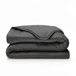 Dekbedden-Sleeptime Dekbed zonder Overtrek Velvet 240x200 – Superzacht & Wasbaar – Antraciet